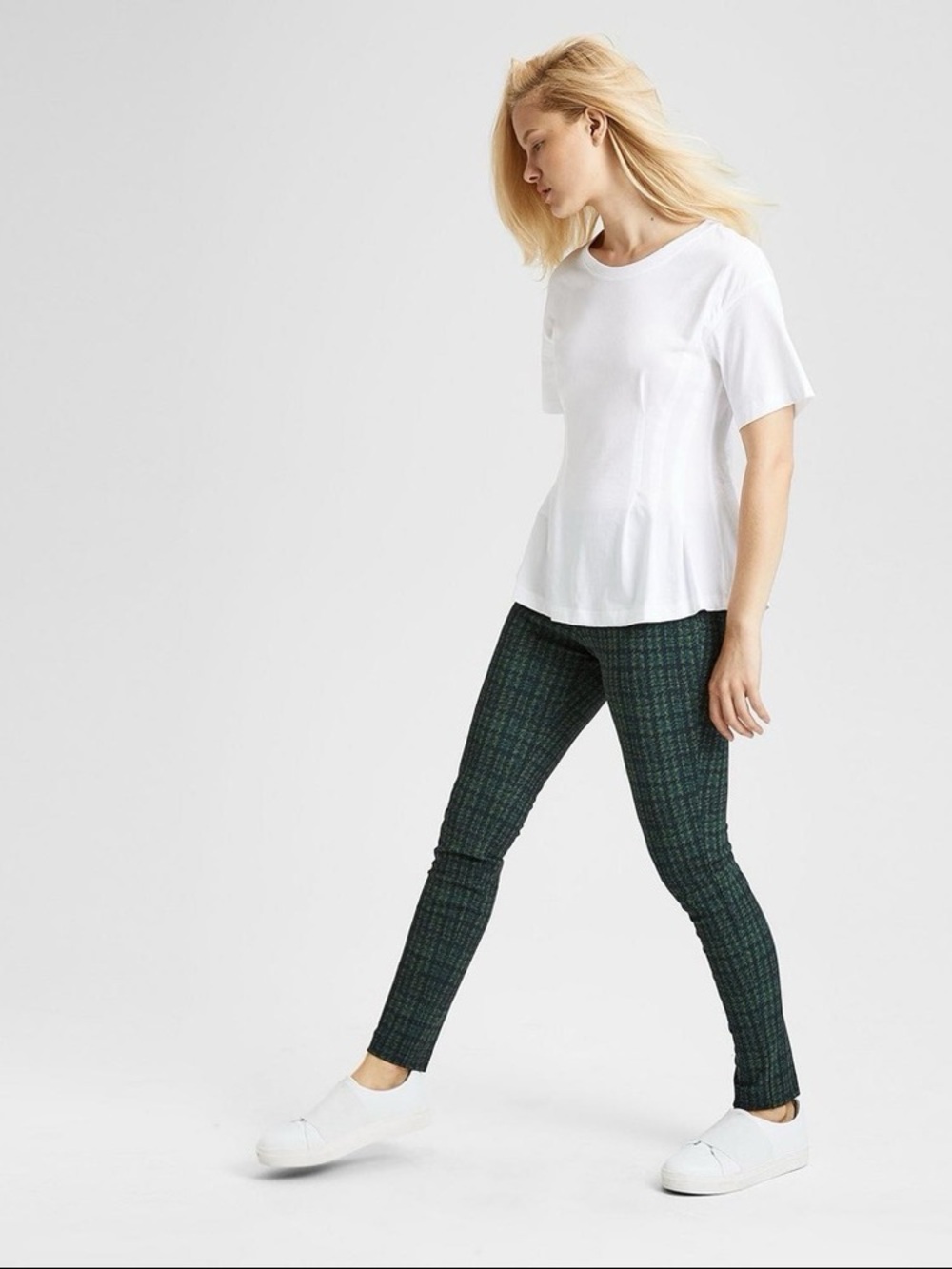 Theory Adbelle Plaid Leggings